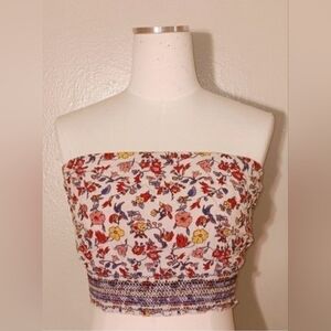 Floral Print Tube Top !